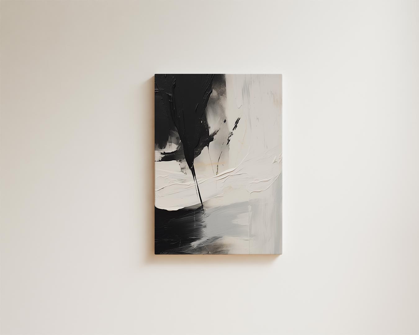 Eclips in Monochroom Kunstwerk-canvas-dibond-plexiglas-wanddecoratie-WallArtistic