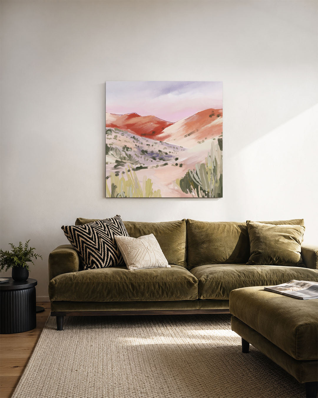 Kleurrijke heuvels Kunstwerk