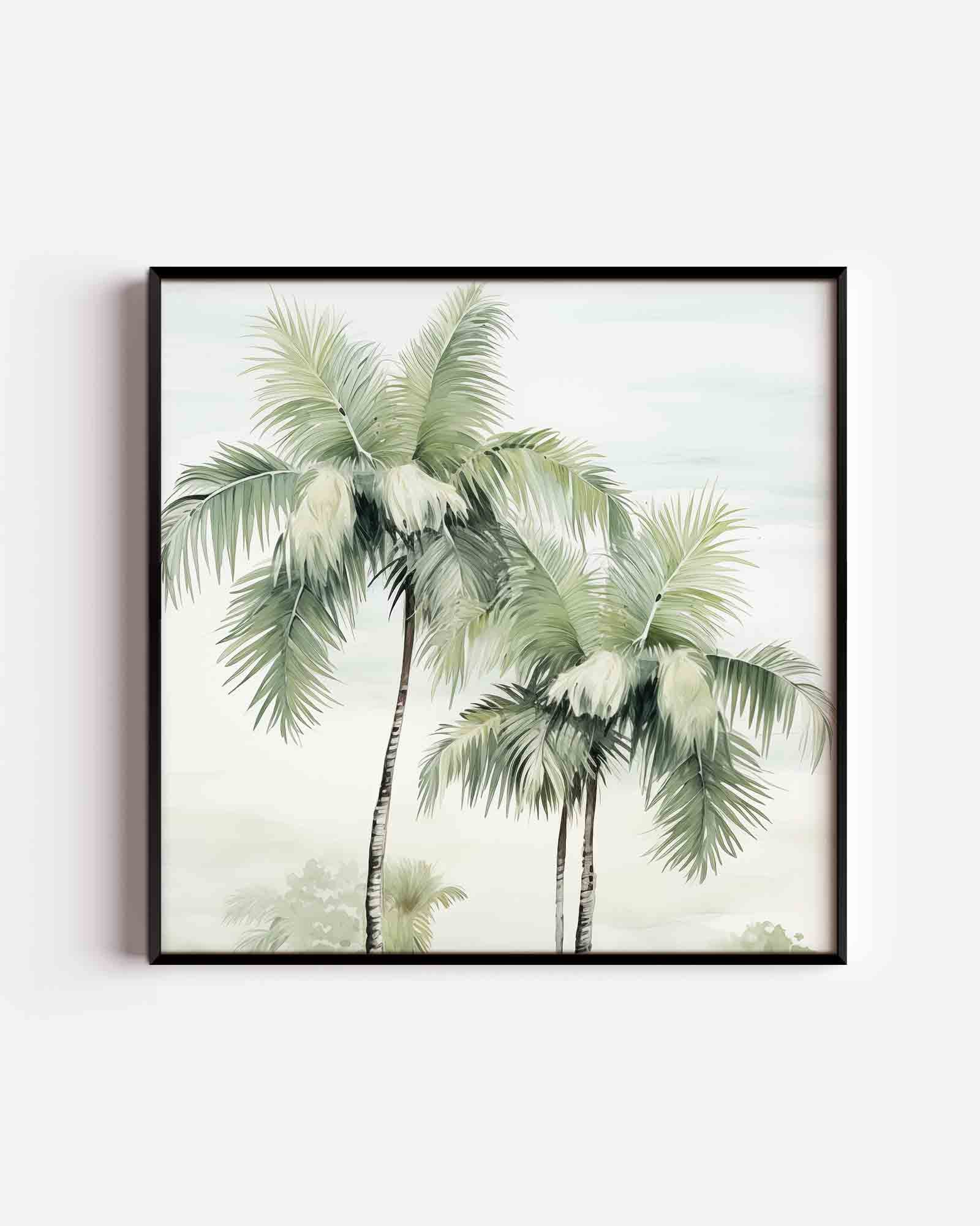 Tropische palmbomen Poster