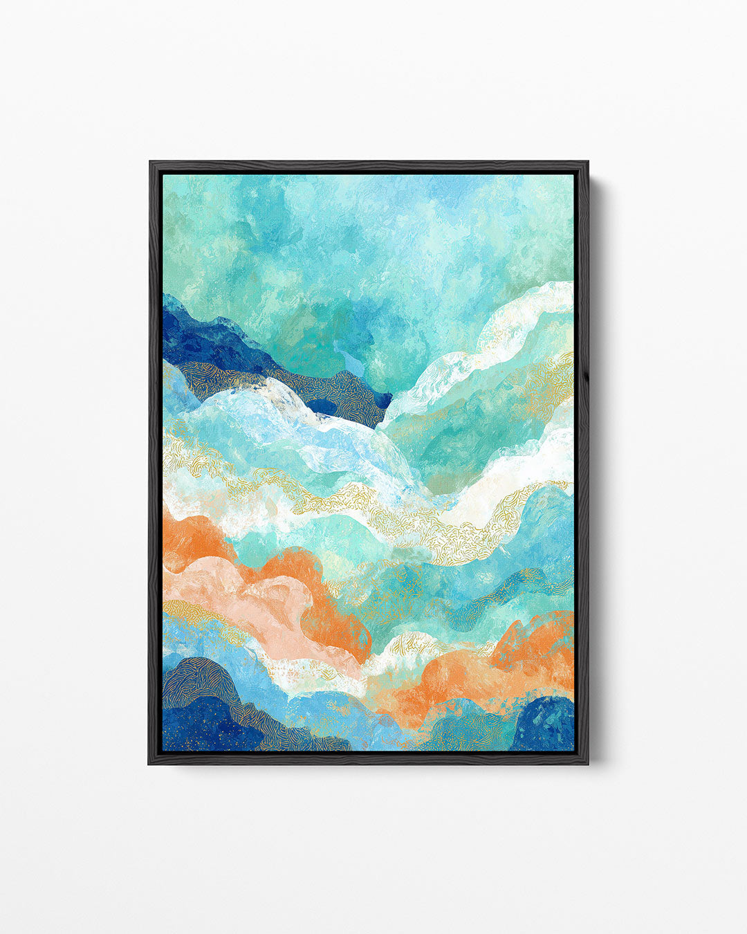 Golvende kleuren Kunstwerk