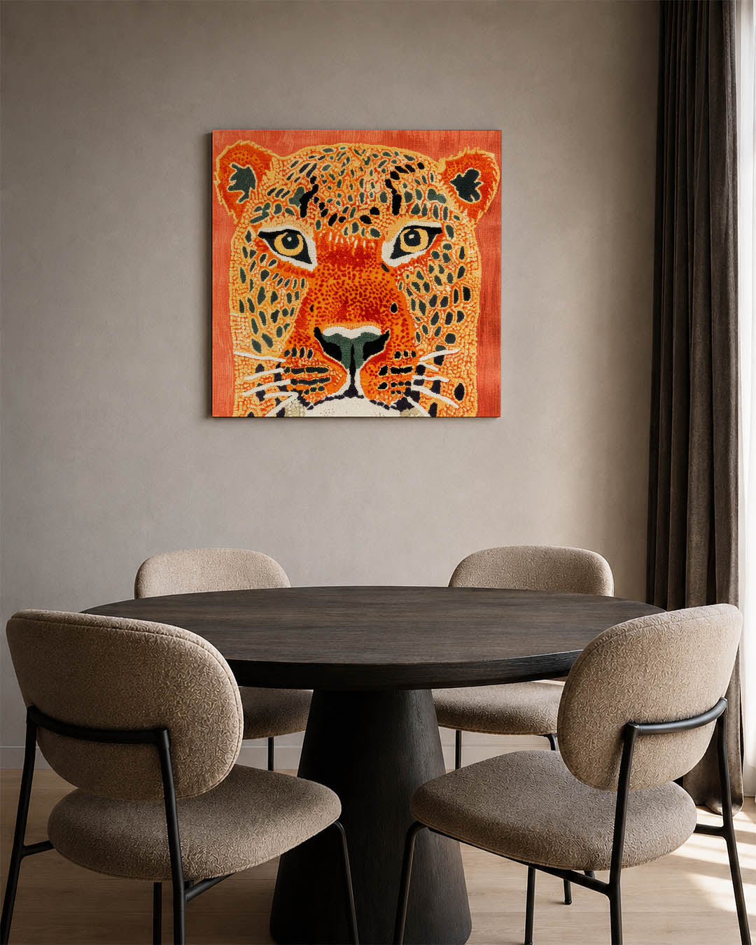 Levendige dierenprint Kunstwerk