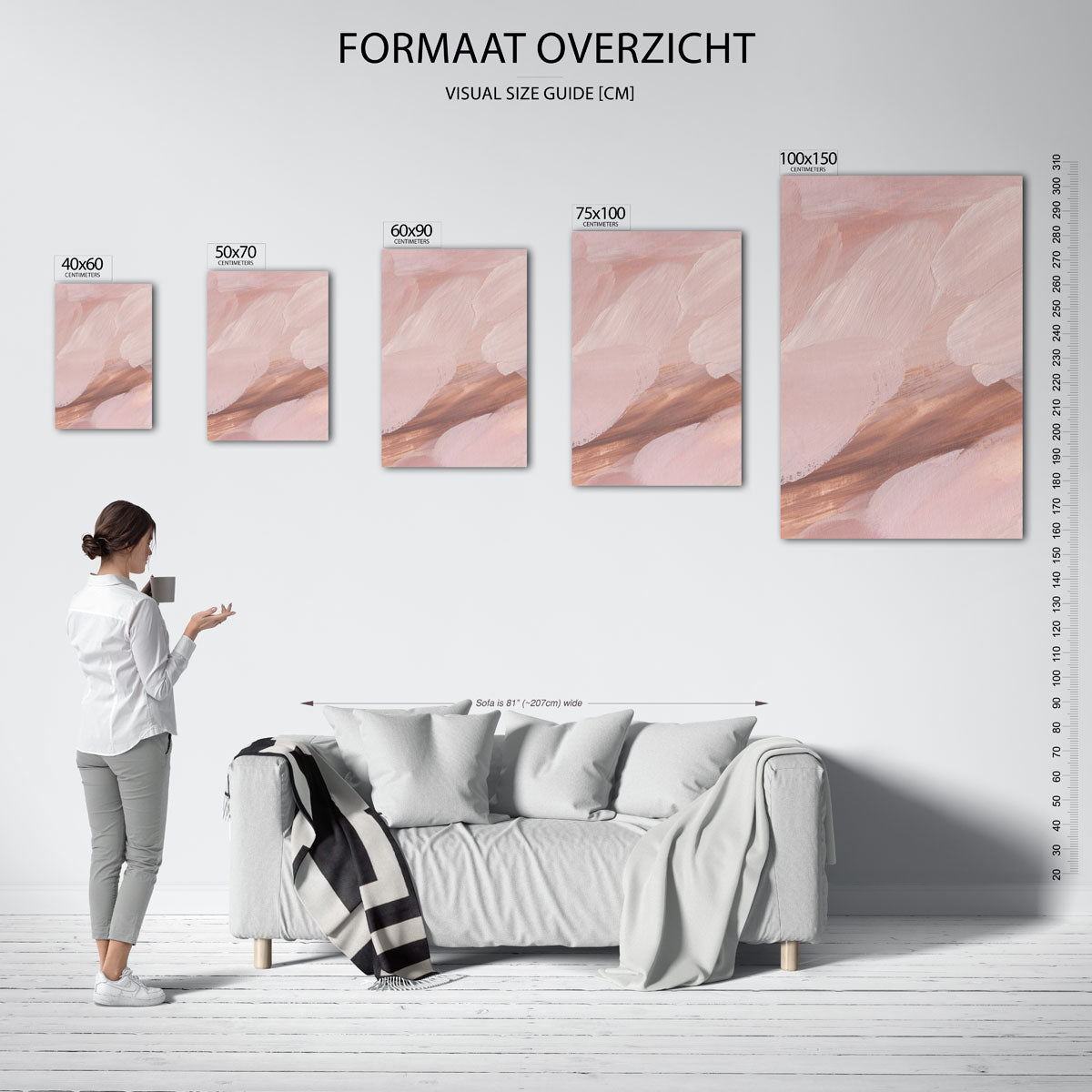 Zachte penseelstreken Kunstwerk