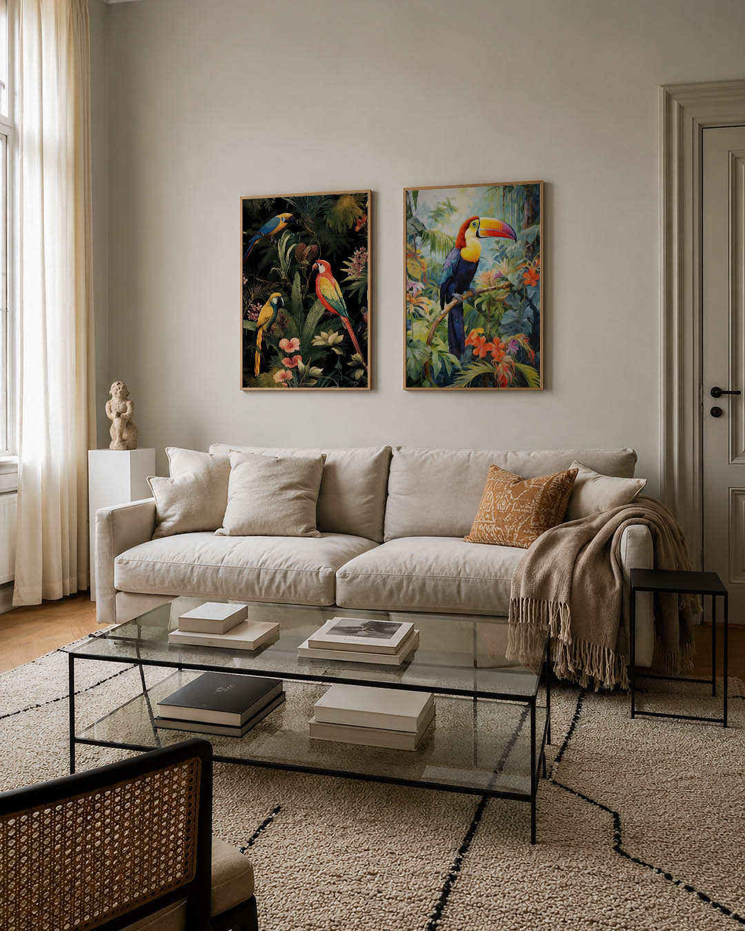 Vogels en bladeren Posterset