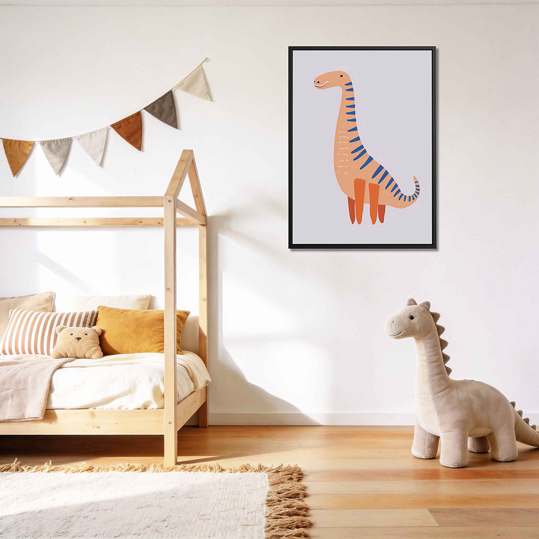 Vrolijke dino illustratie Kunstwerk