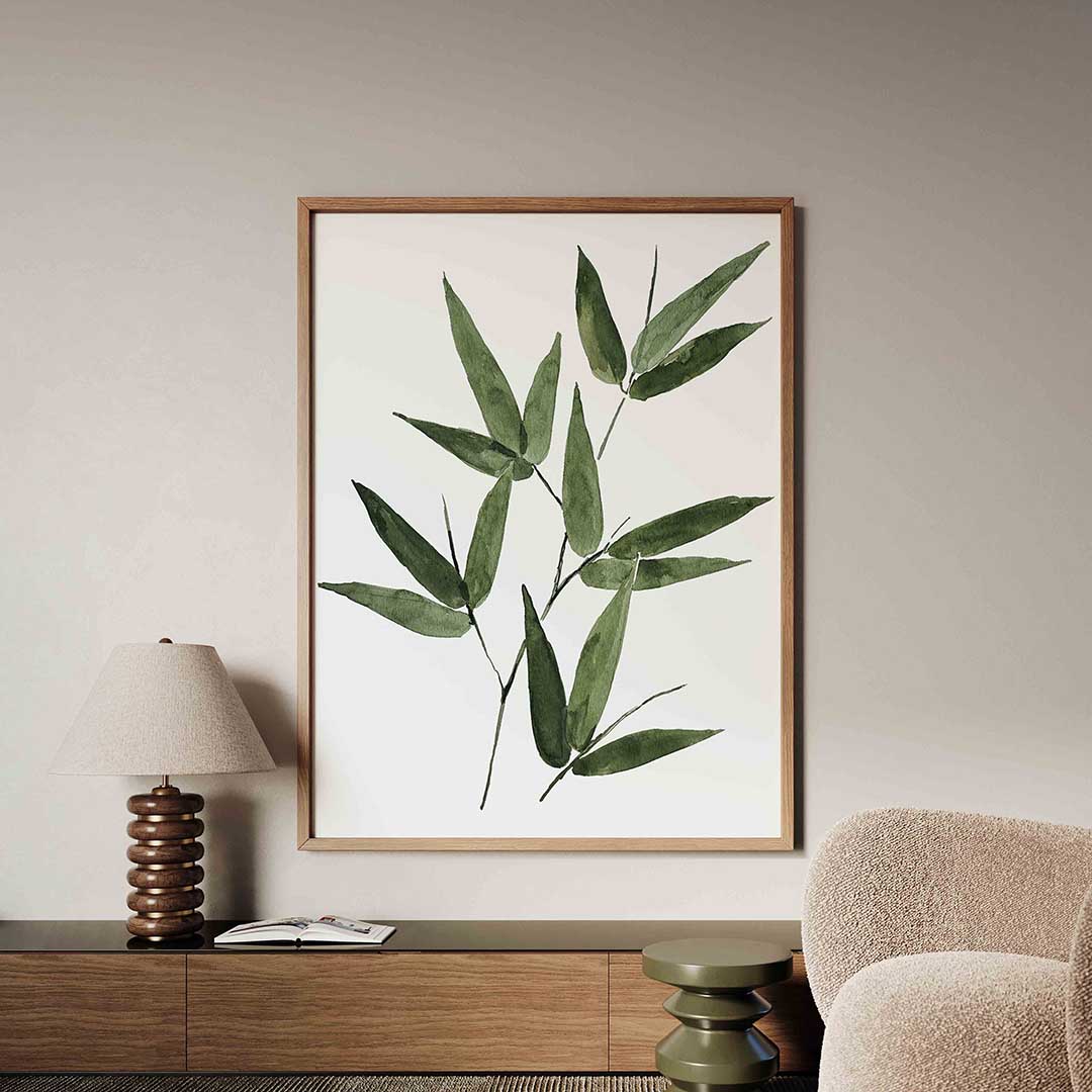 Bamboe bladeren Poster