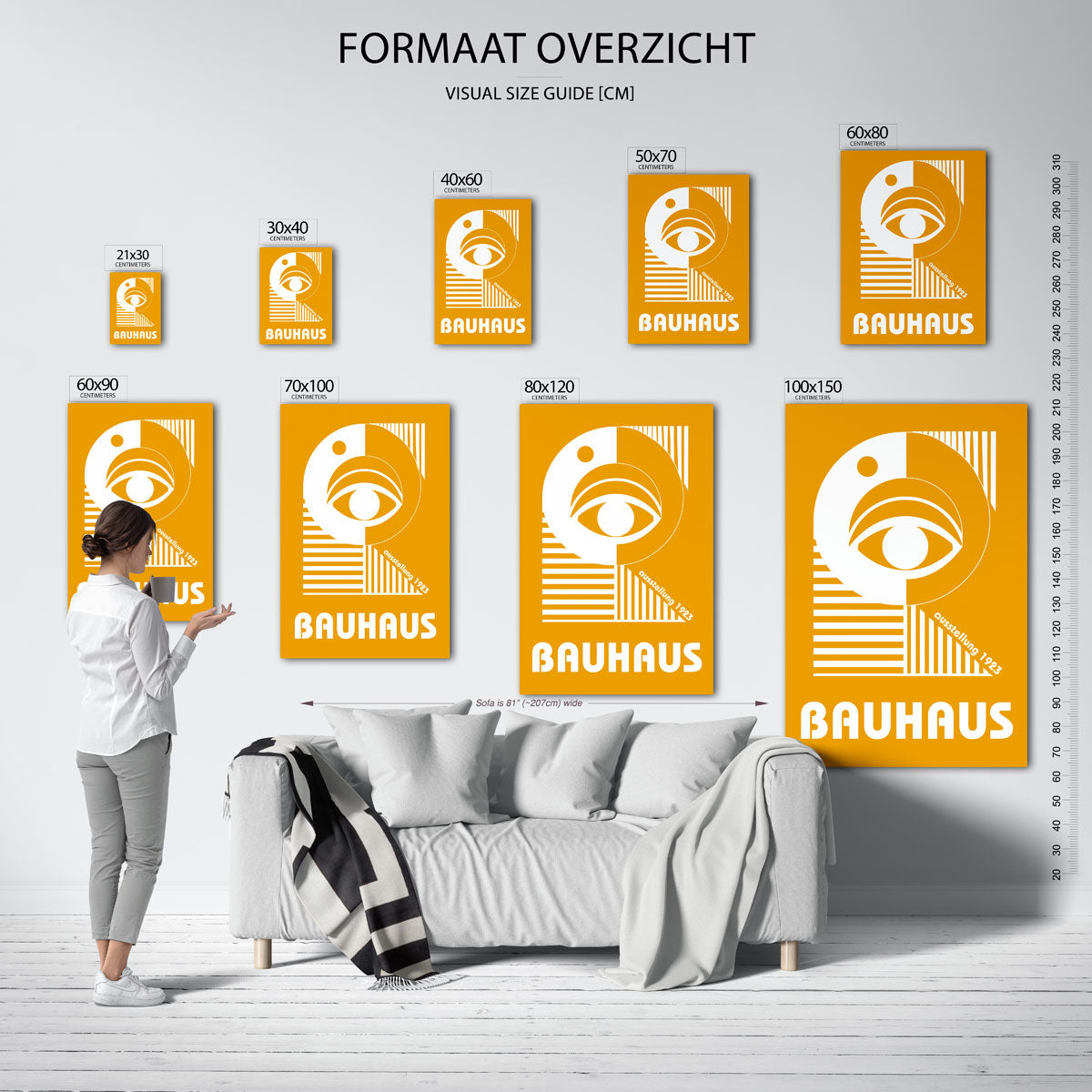 Oog en lijnen Poster
