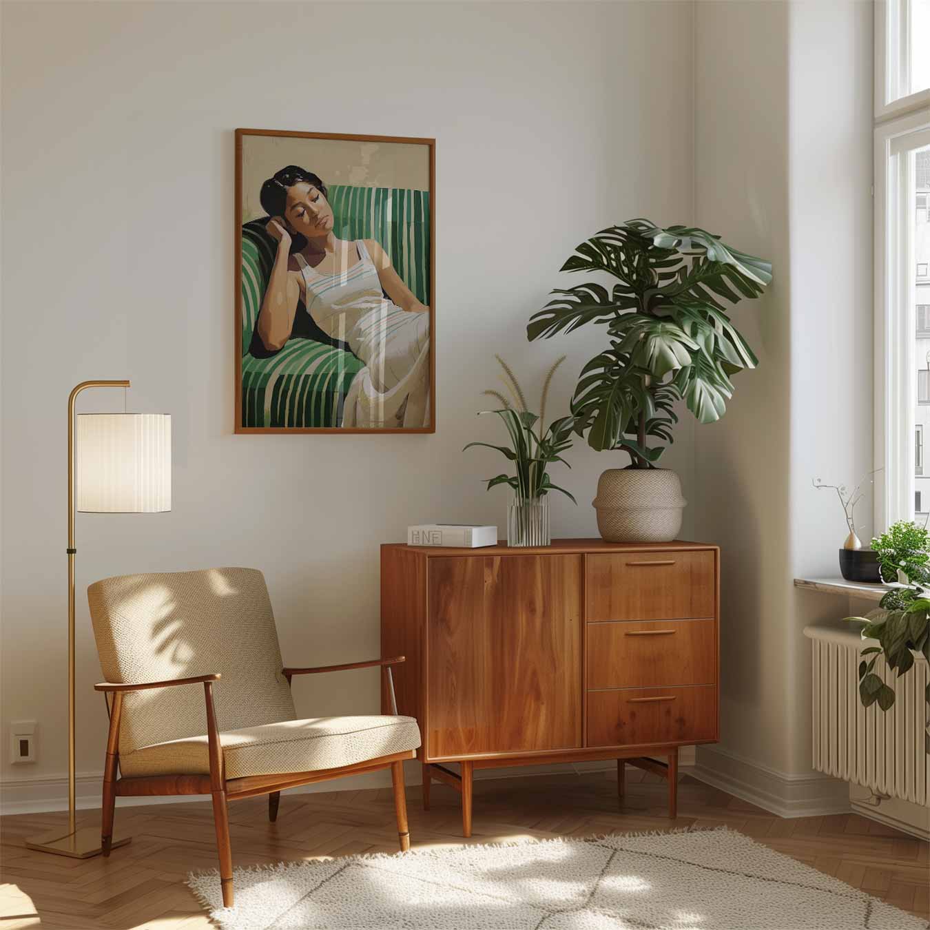 Sereniteit in Groen Poster-WallArtistic