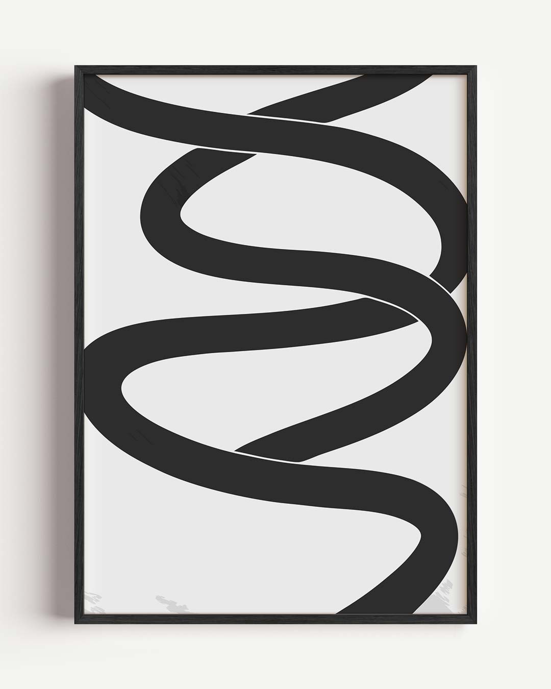 Moderne Minimalistische Kronkel Poster-WallArtistic