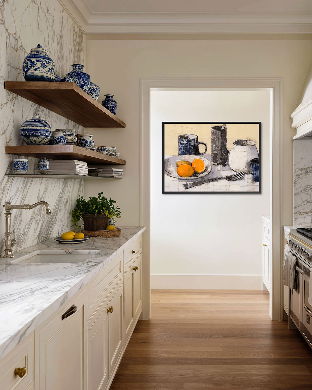 Stilleven met citrus Kunstwerk