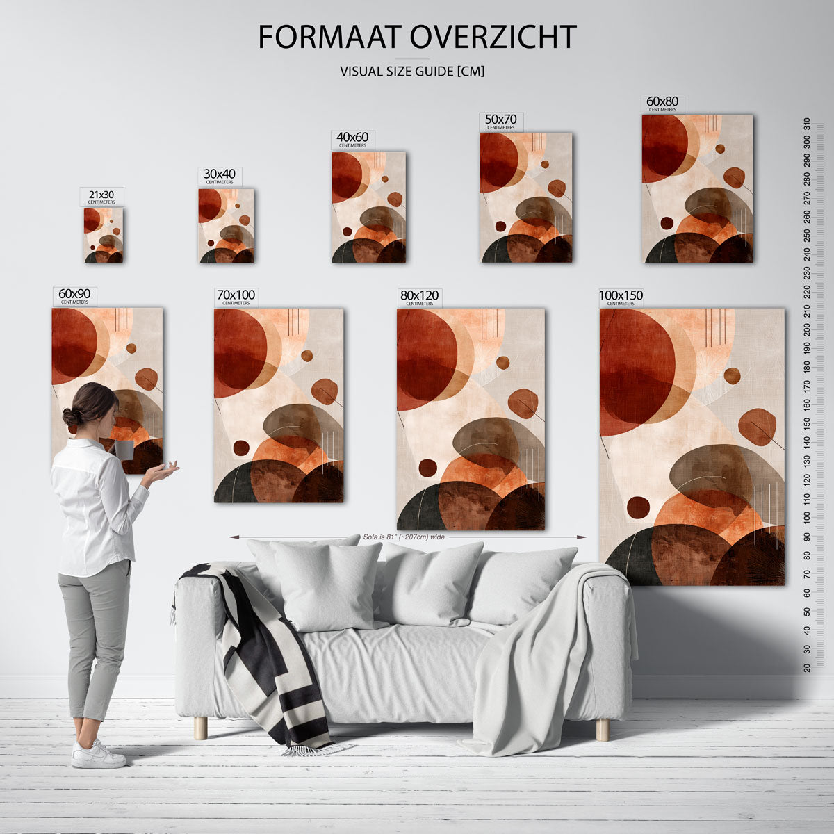 Abstracte vormen Poster