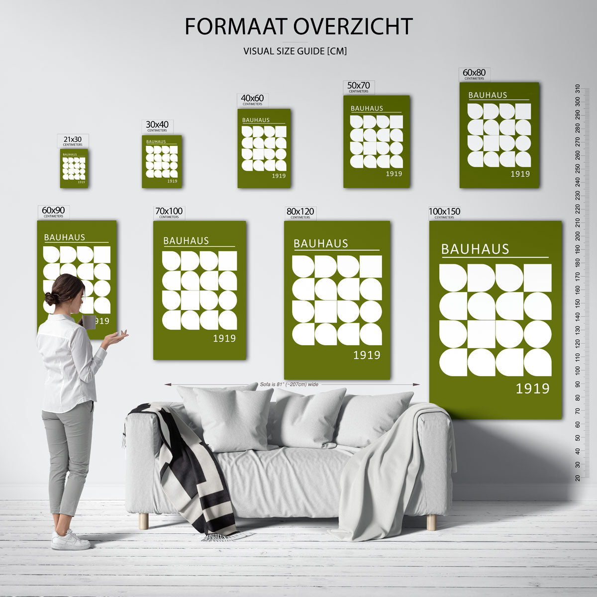 Vormritme en kleur Poster
