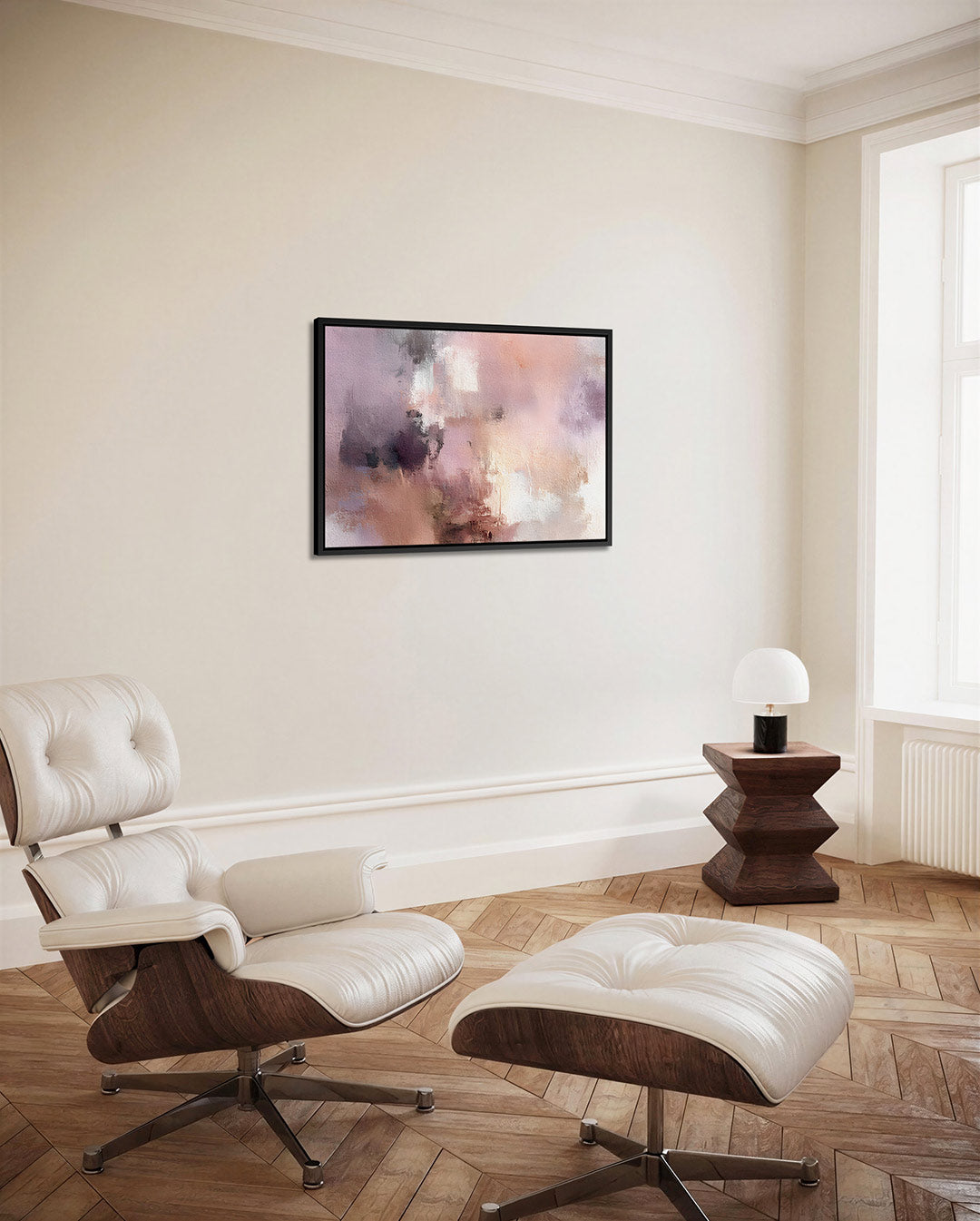 Vervaagde kleurencompositie Kunstwerk