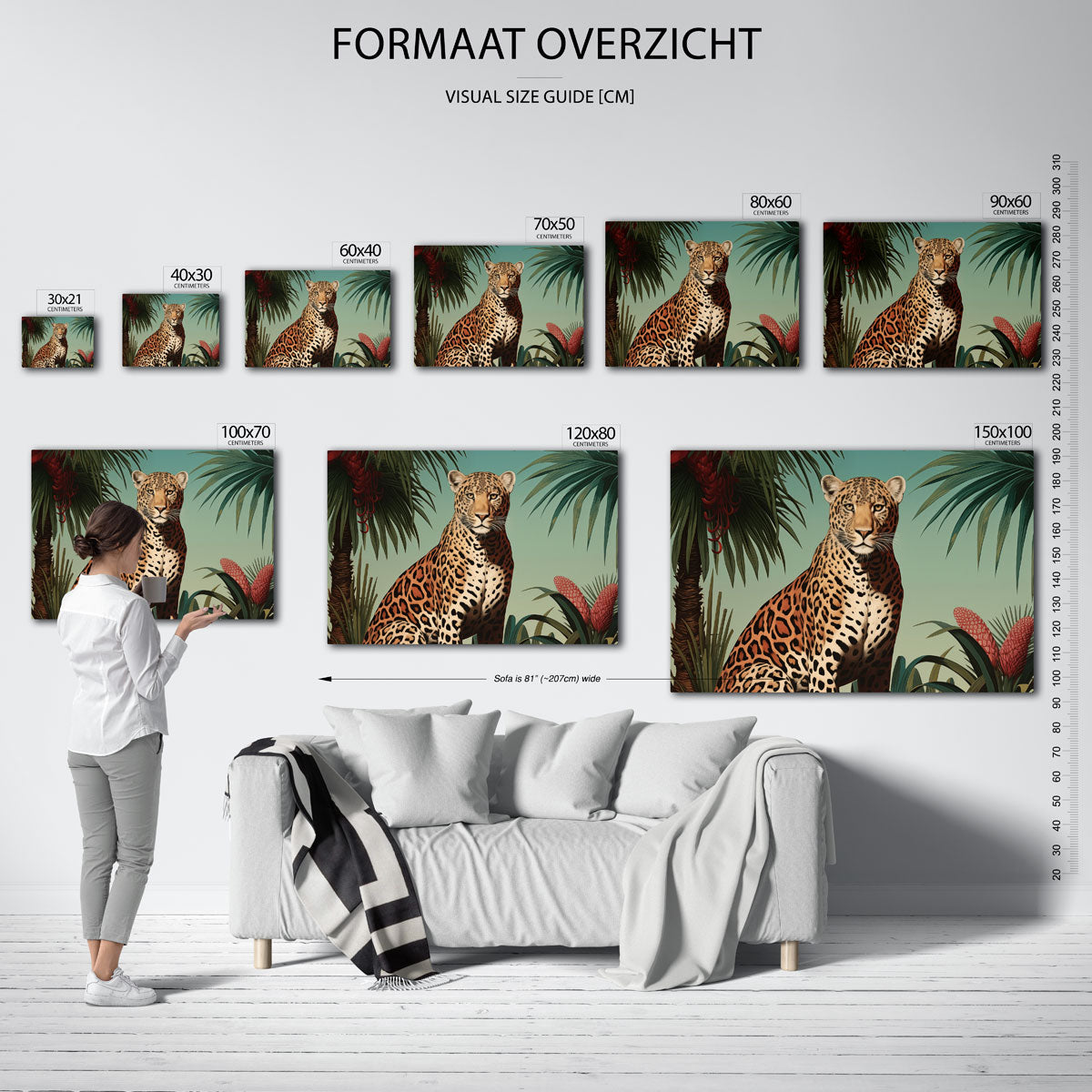 Luipaard in jungle Poster
