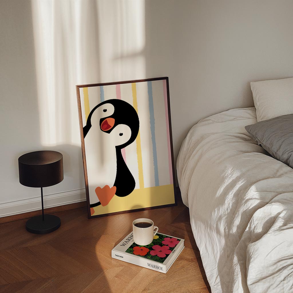 Vrolijke Pinguïn Poster-WallArtistic