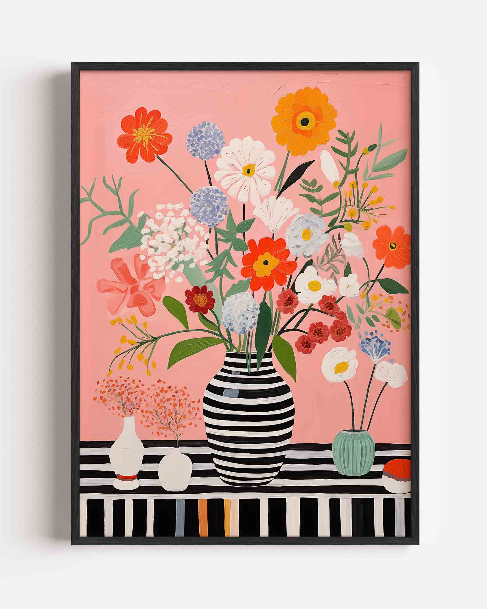 Bloemen in vaas Poster