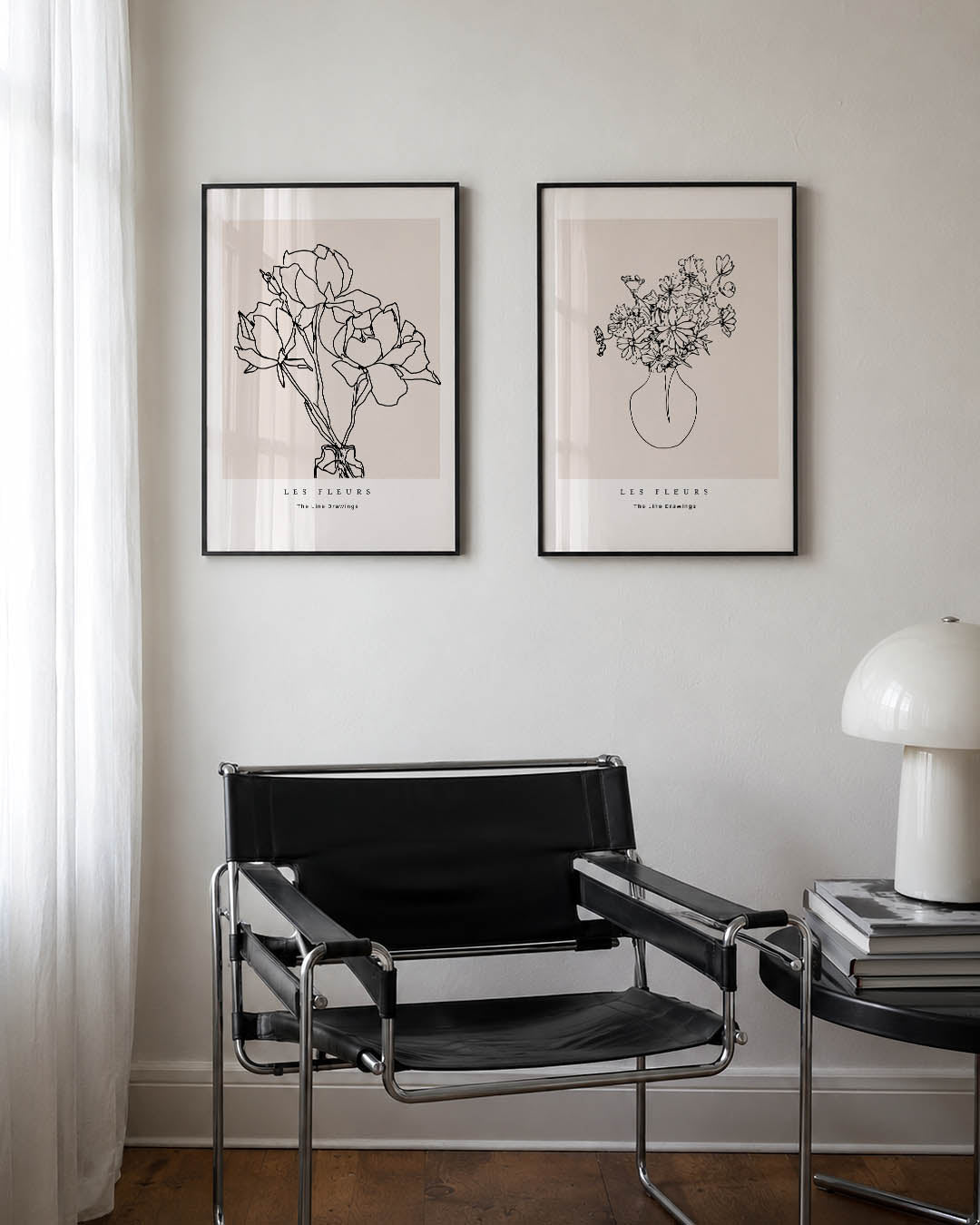 Lijnbloemen Posterset