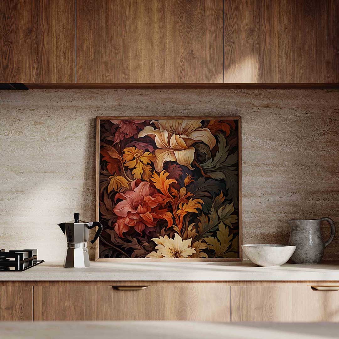 Bloemen en bladeren Poster