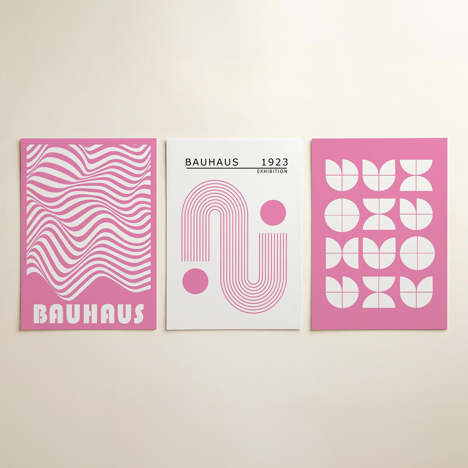 Golvend lijnenspel Posterset