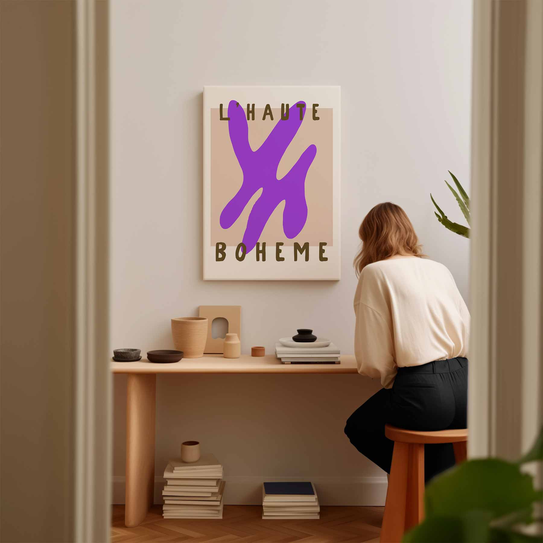 L'Haute Boheme Abstract Kunstwerk-canvas-dibond-plexiglas-wanddecoratie-WallArtistic