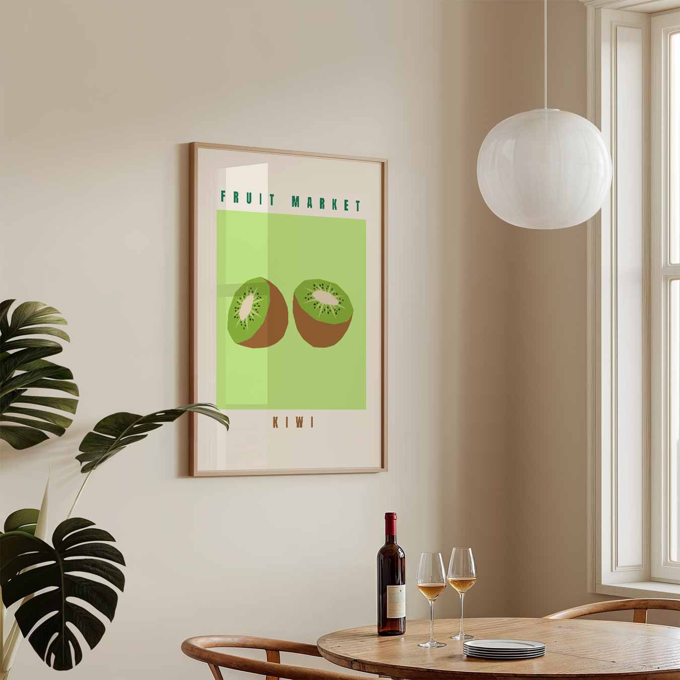 Kiwi Fruit Market Poster-WallArtistic
