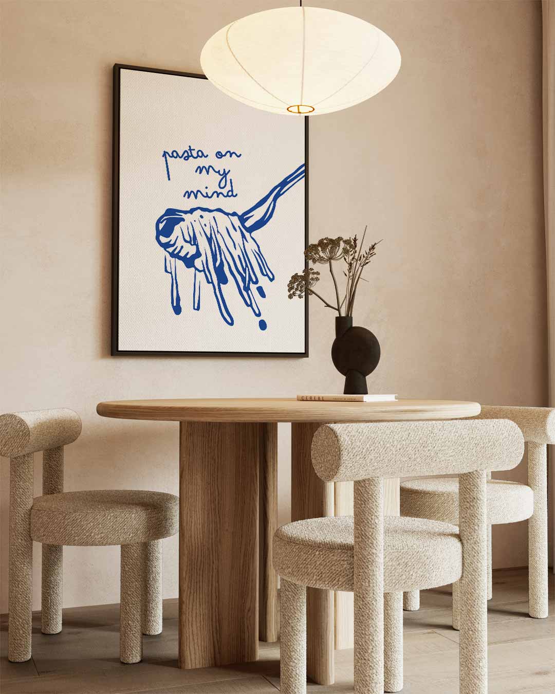 Pasta on My Mind Kunstprint Kunstwerk-canvas-dibond-plexiglas-wanddecoratie-WallArtistic