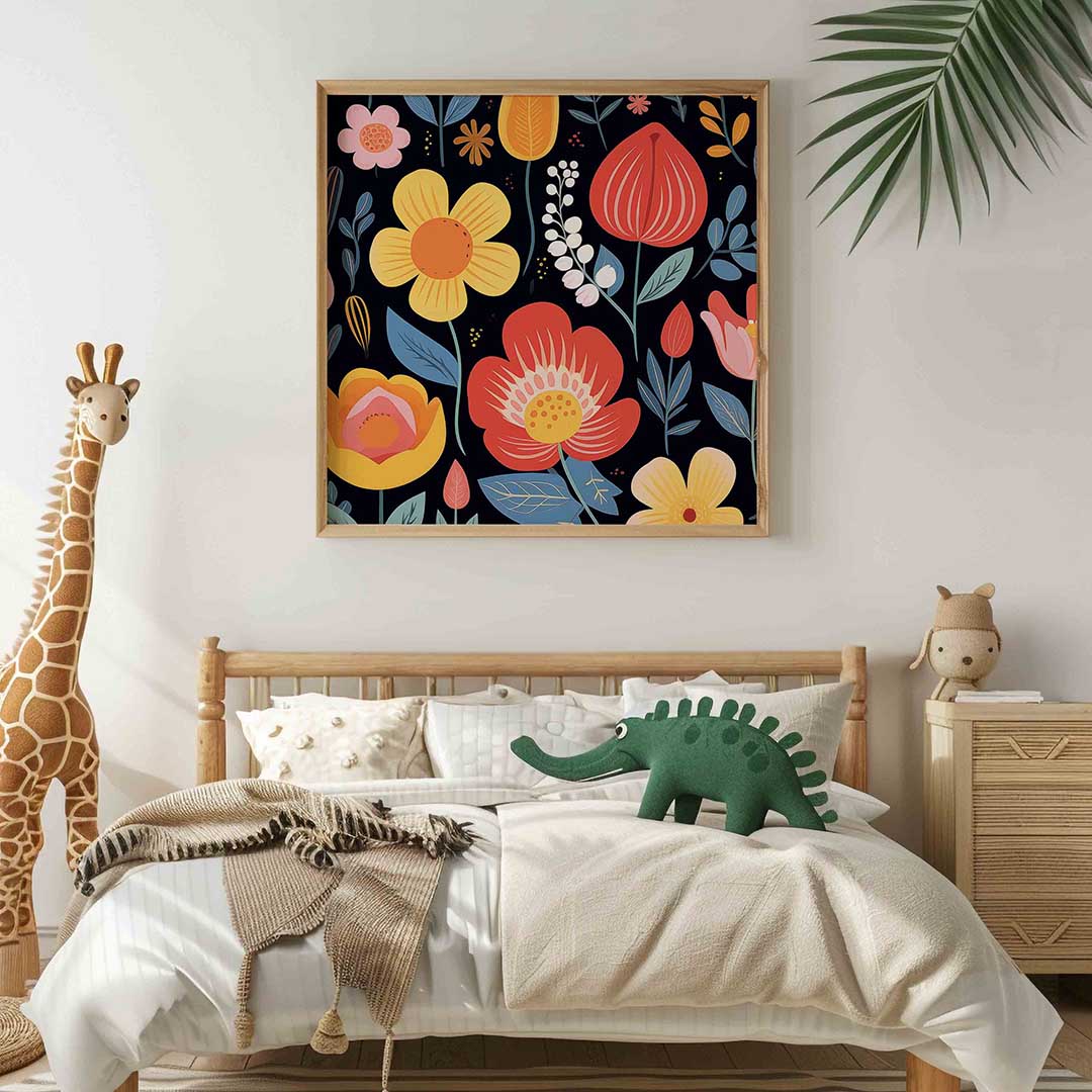 Bloemen en bladeren Poster