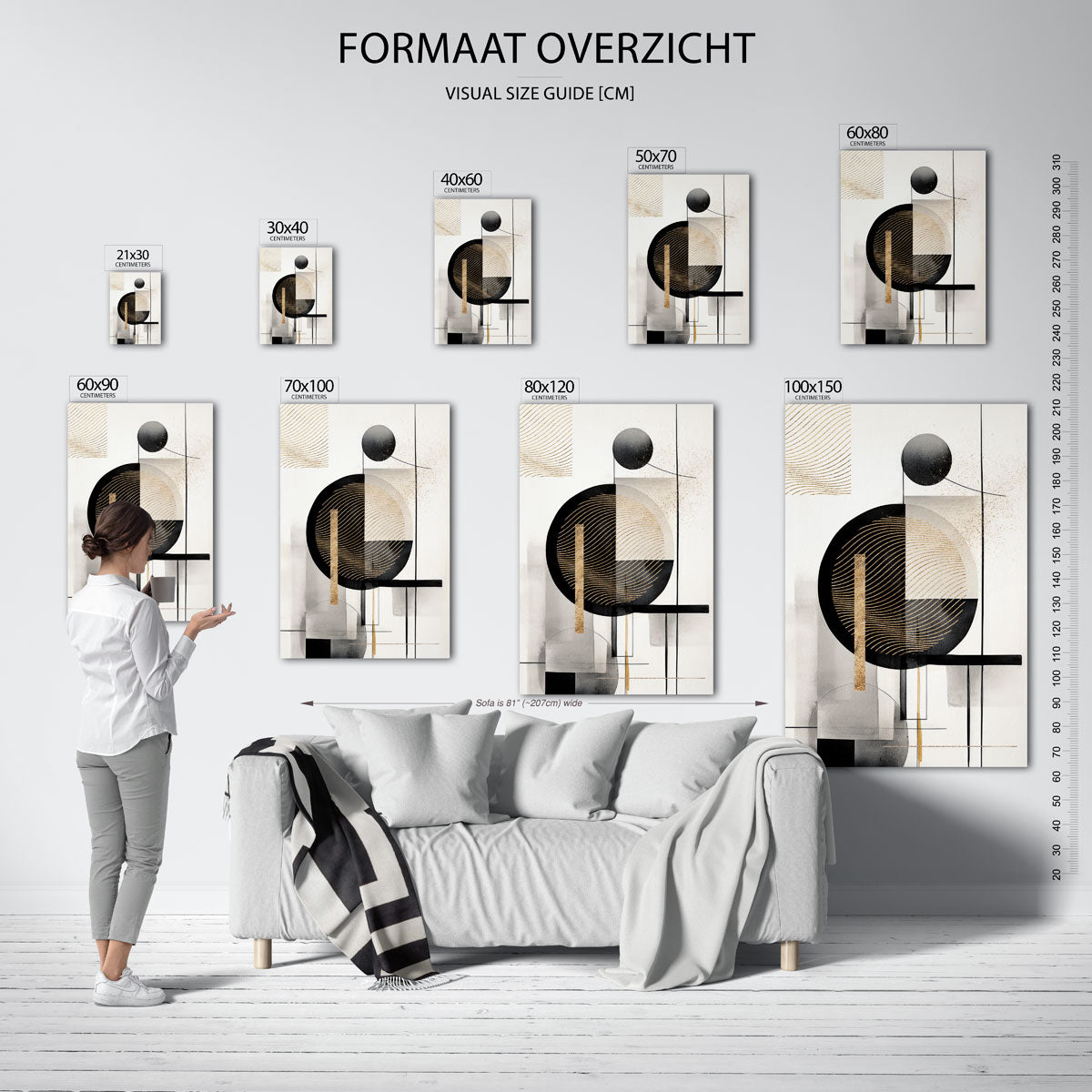 Abstracte vormen Poster