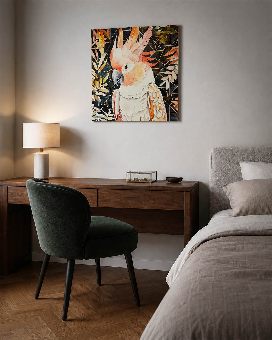 Vrolijke vogel Kunstwerk