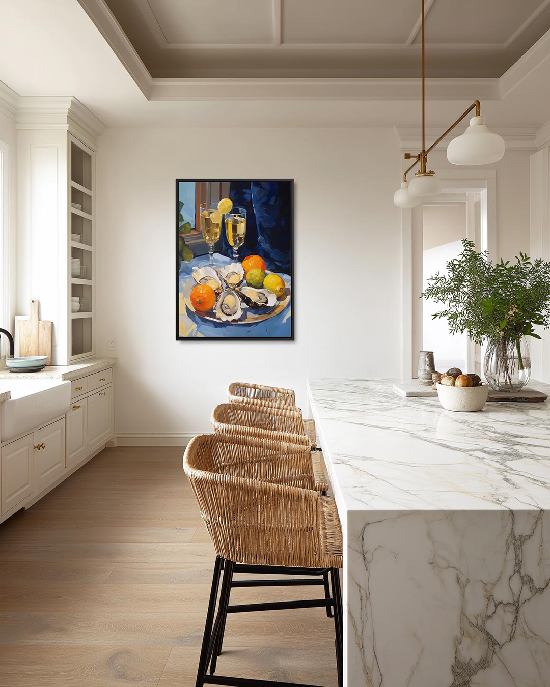 Kleurrijke vruchtencompositie Kunstwerk