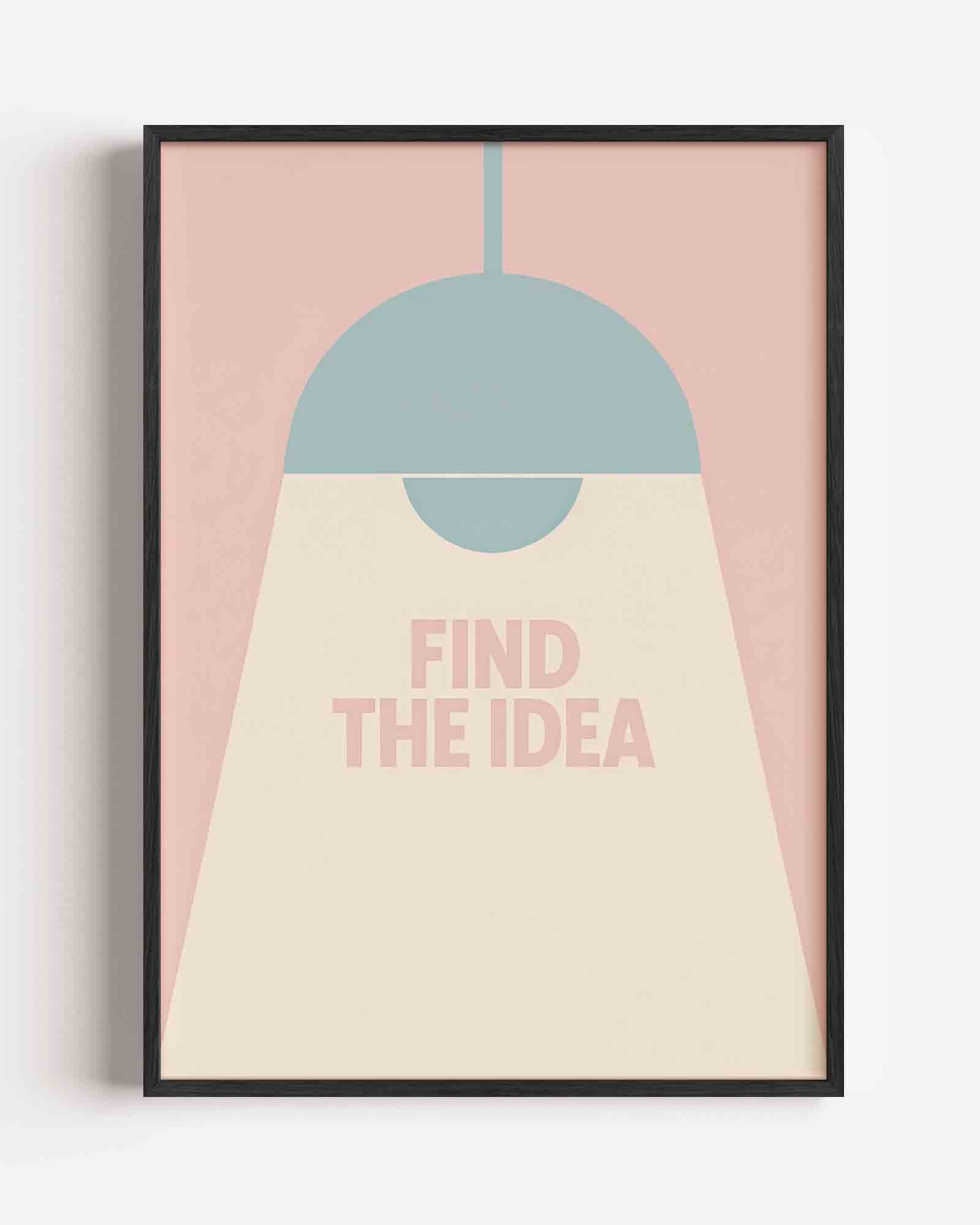 Lamp en tekst Poster