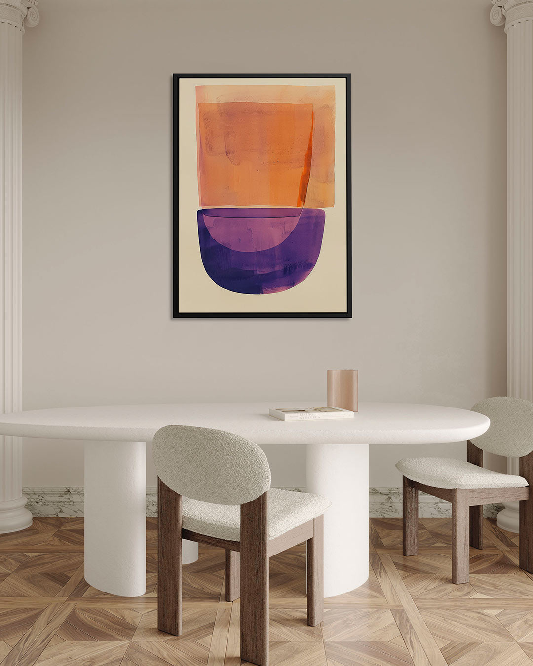 Geometrische kleurencompositie Kunstwerk