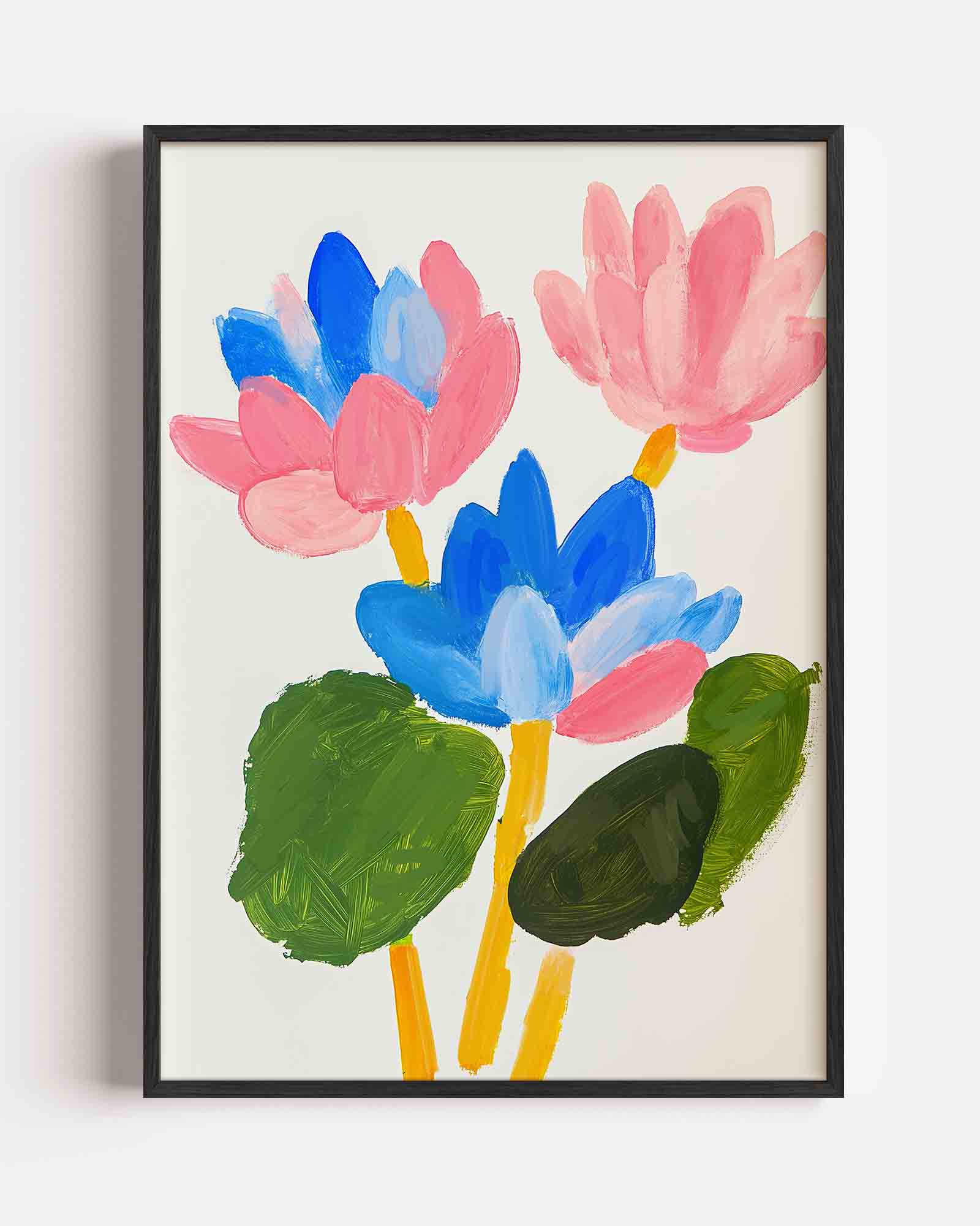 Bloemen en bladeren Poster