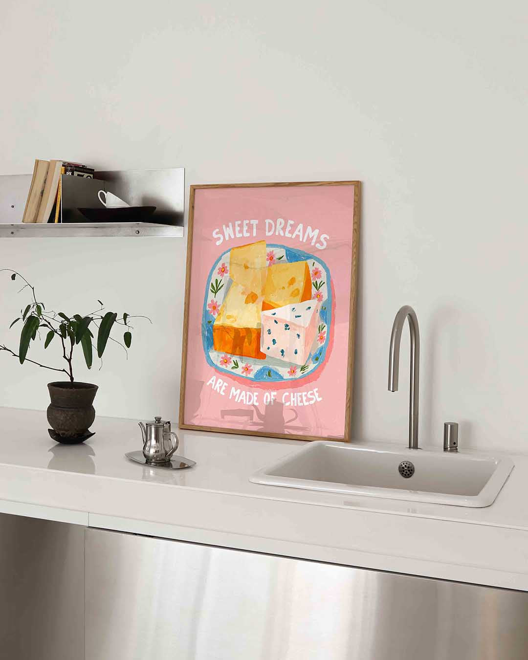 Kaas op bord Poster