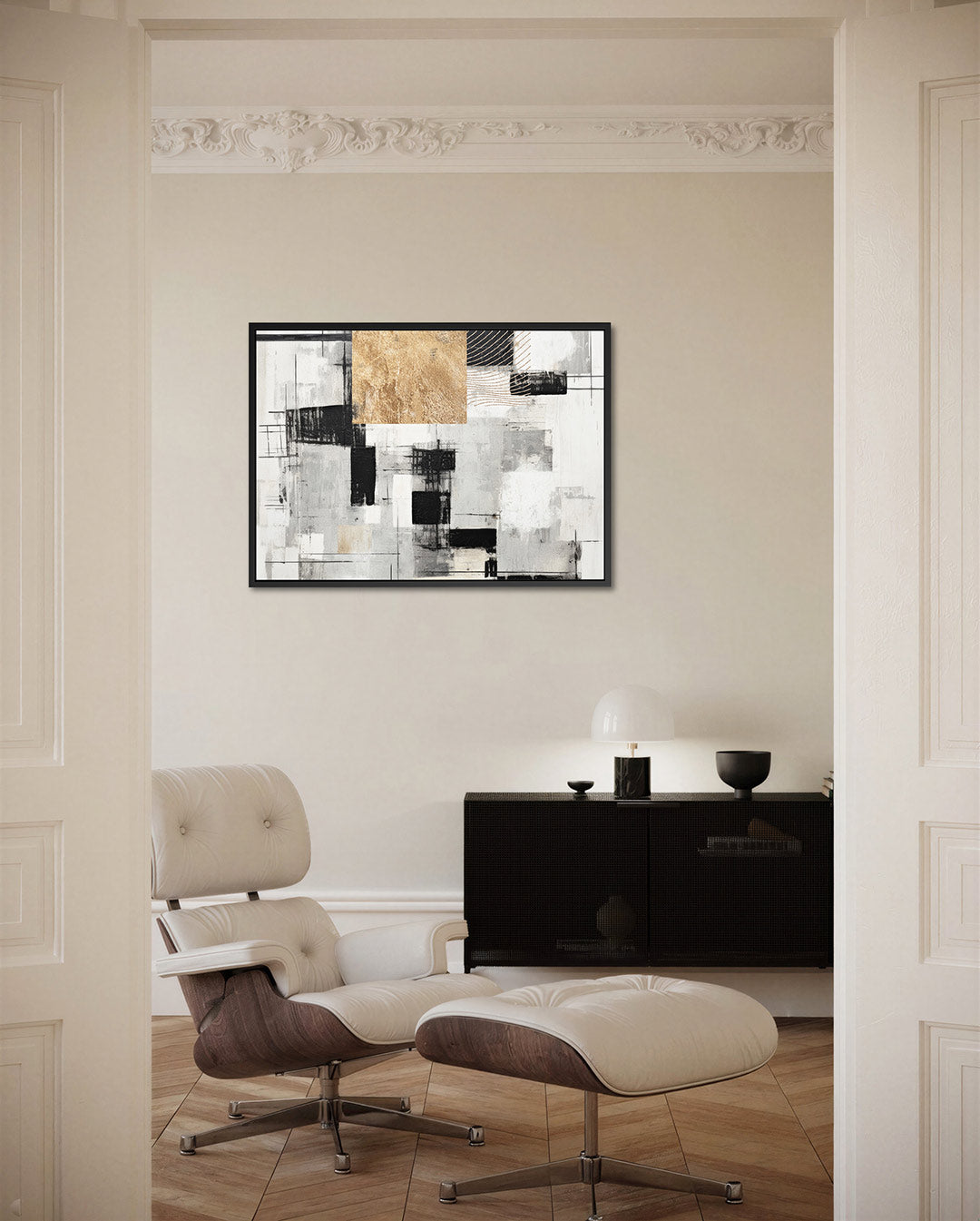 Geometrische compositie Kunstwerk