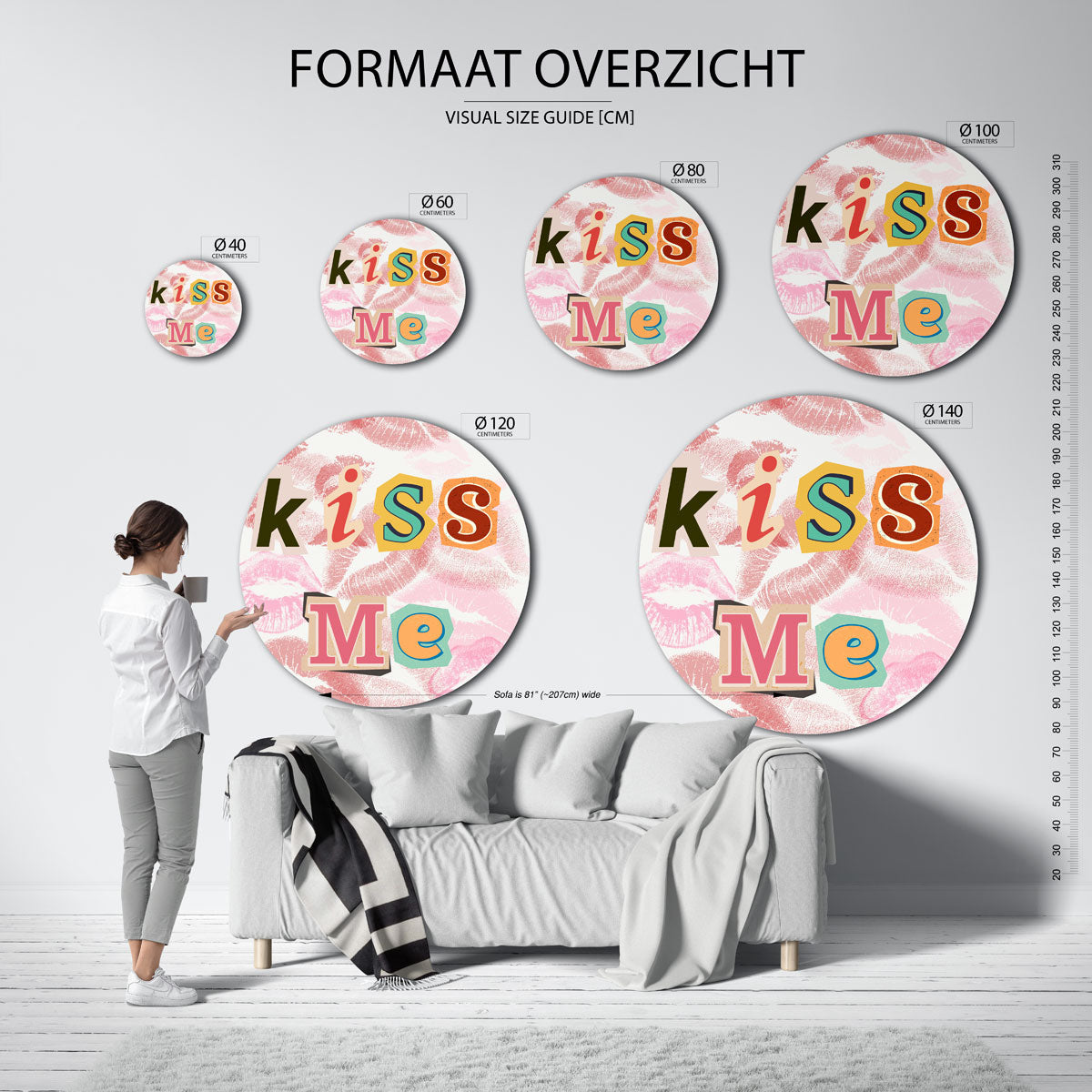Kiss me Muurcirkel