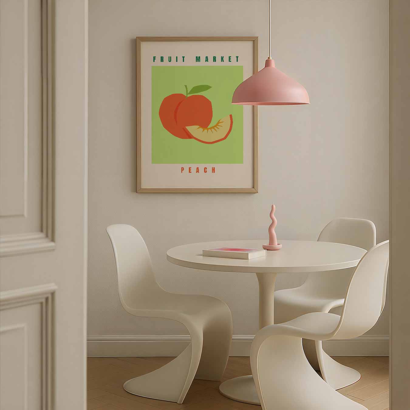 Fruit Market Perzik Poster-WallArtistic