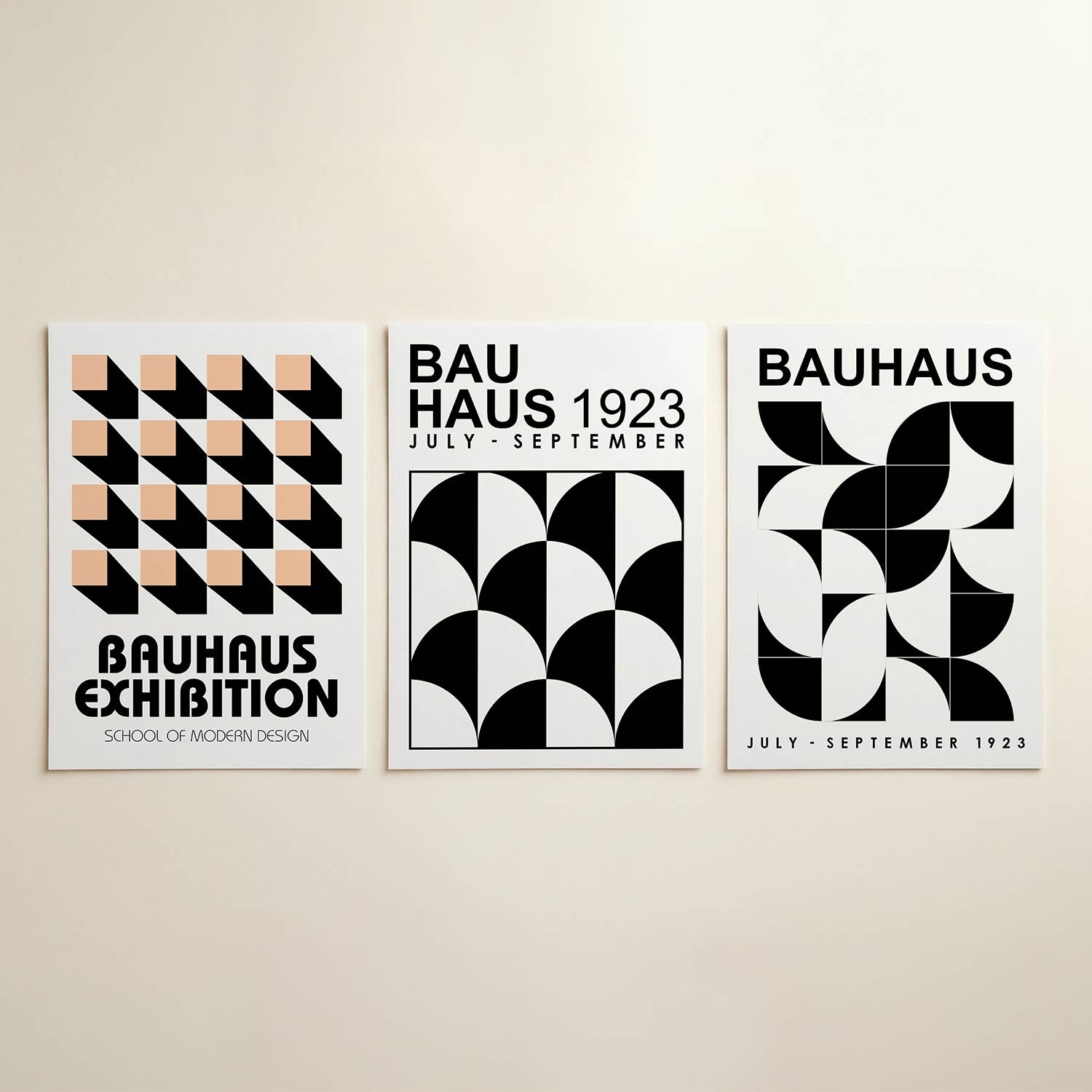 Vorm en schaduw Posterset