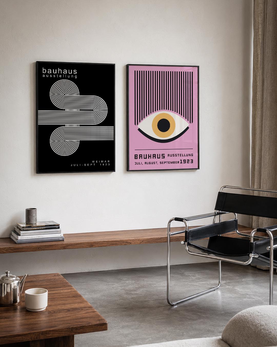 Lijnen en cirkelpatronen Posterset