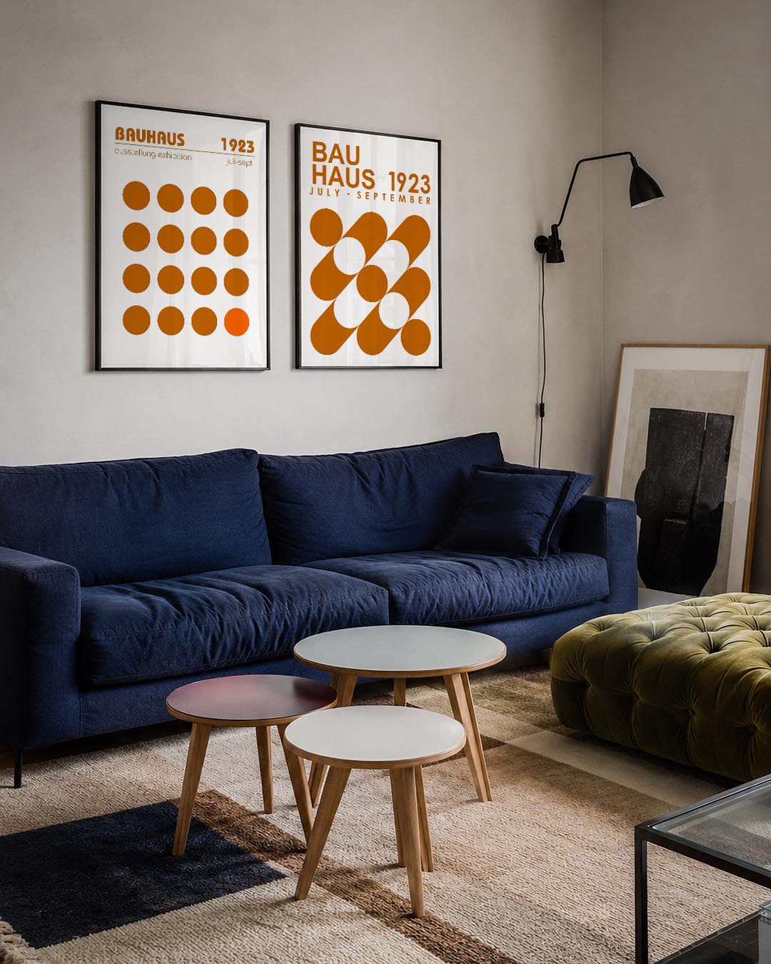 Cirkelritme en kleur Posterset