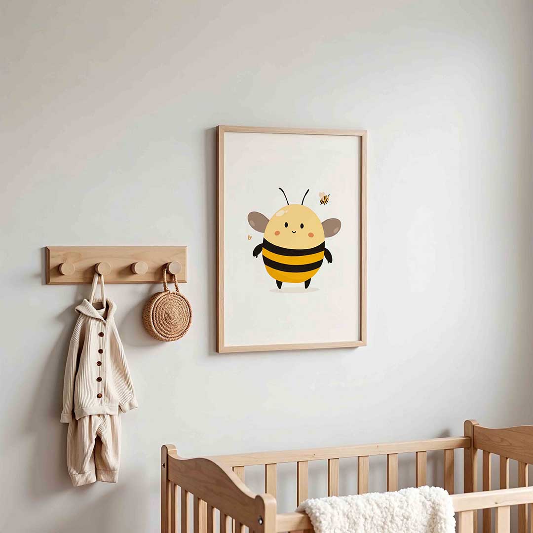 Schattige bijen Poster