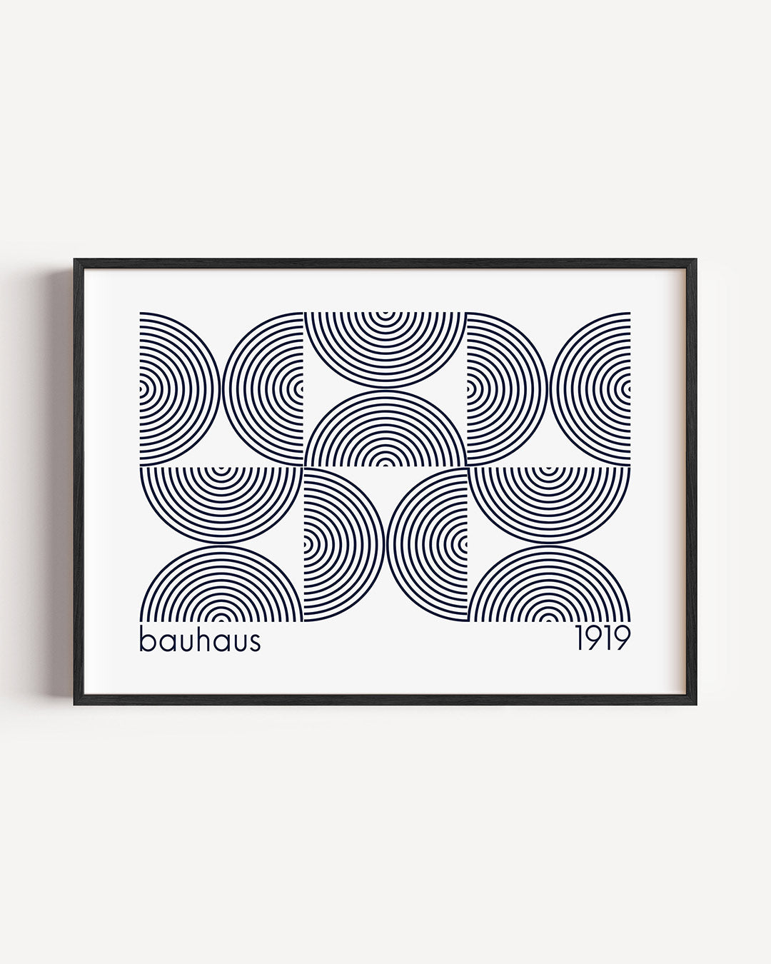 Cirkelritme en lijnen Poster