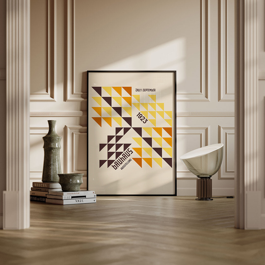 Driehoekige vlakverdeling Poster