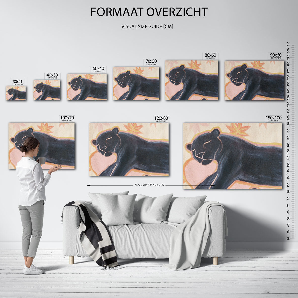 Slapende panter Poster