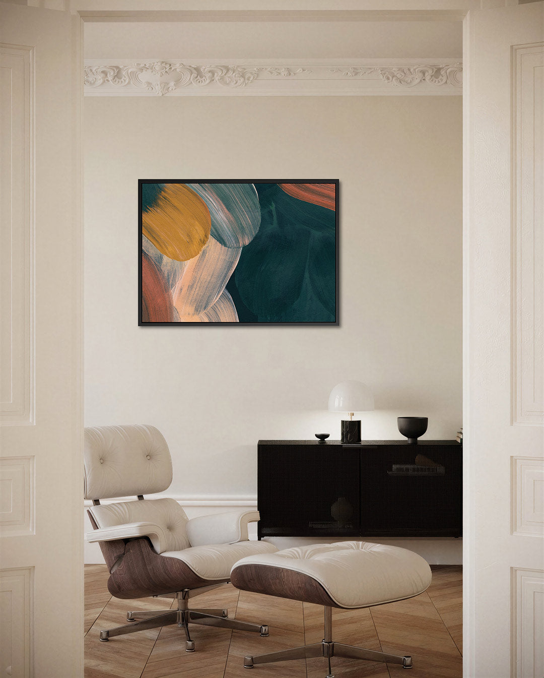 Organische kleurencompositie Kunstwerk