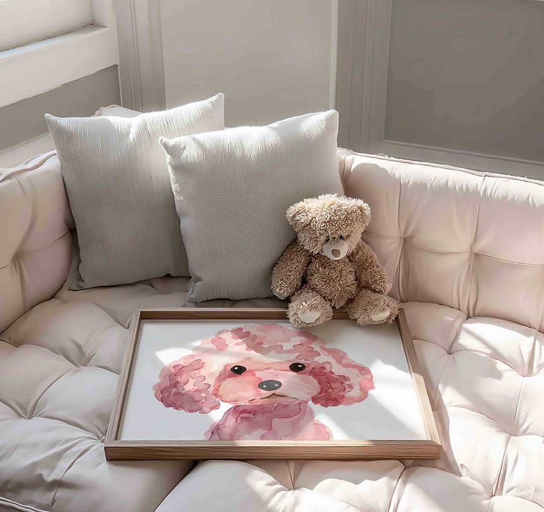 Roze poedel Poster