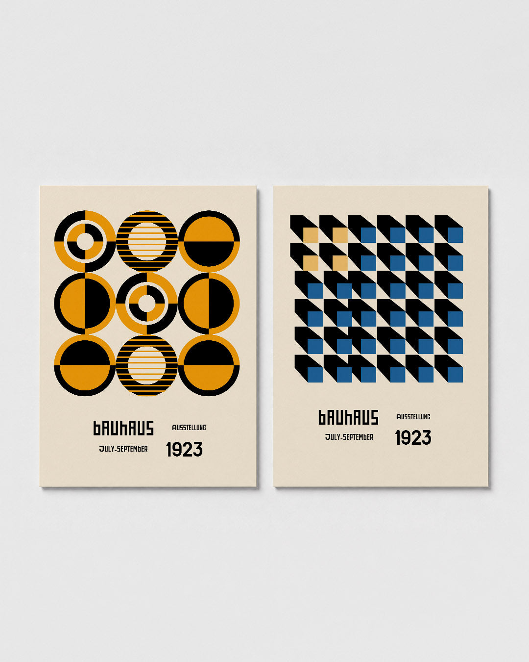 Cirkelpatronen en lijnen Posterset