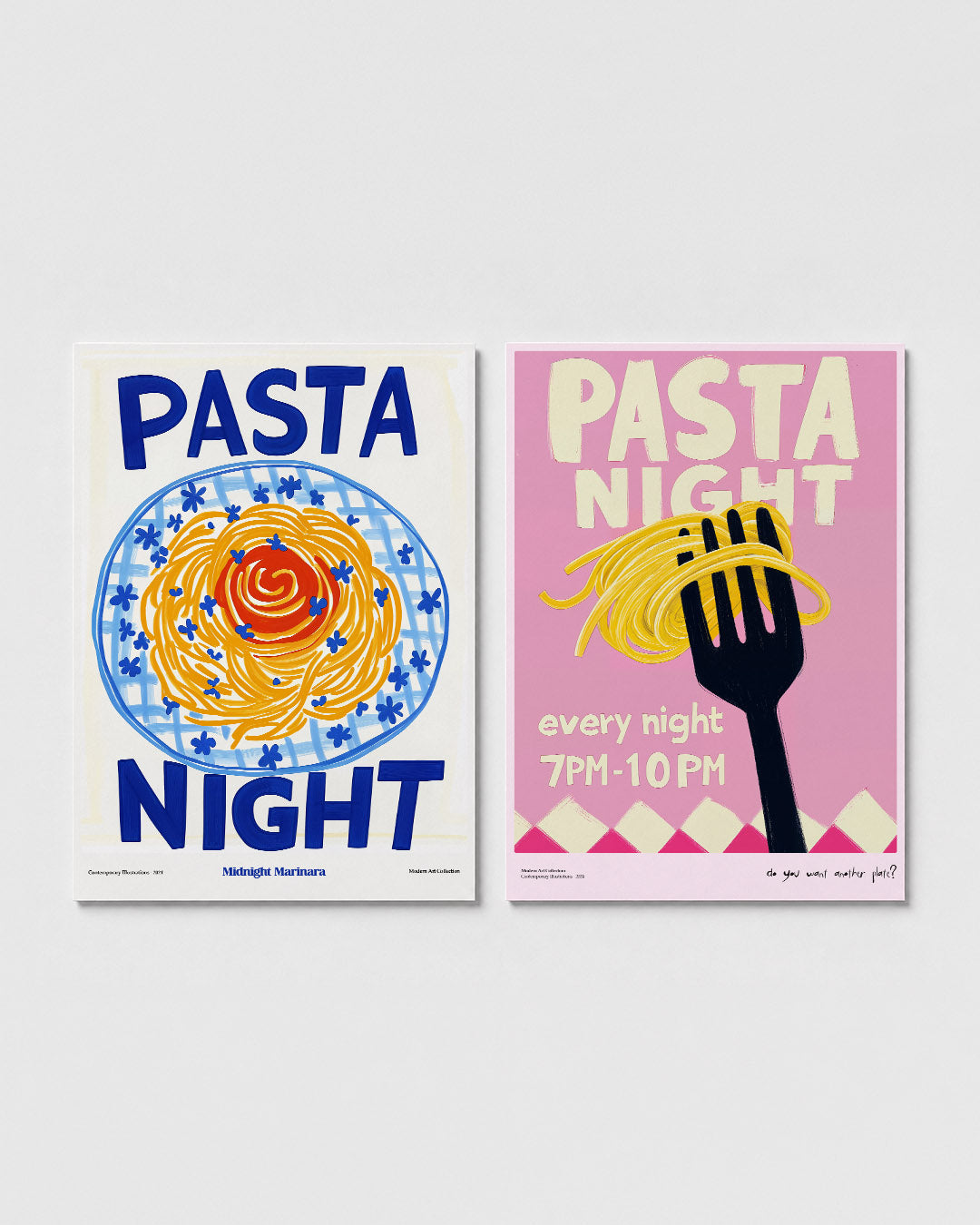Kleurrijk eetfestijn Posterset