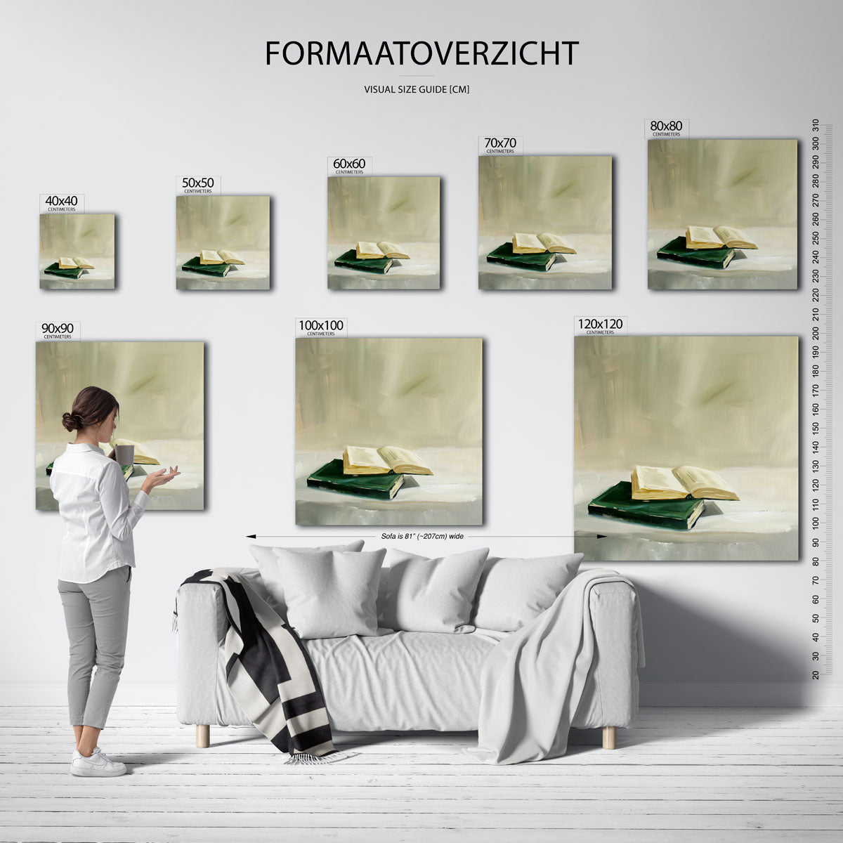 Open boek op tafel Poster