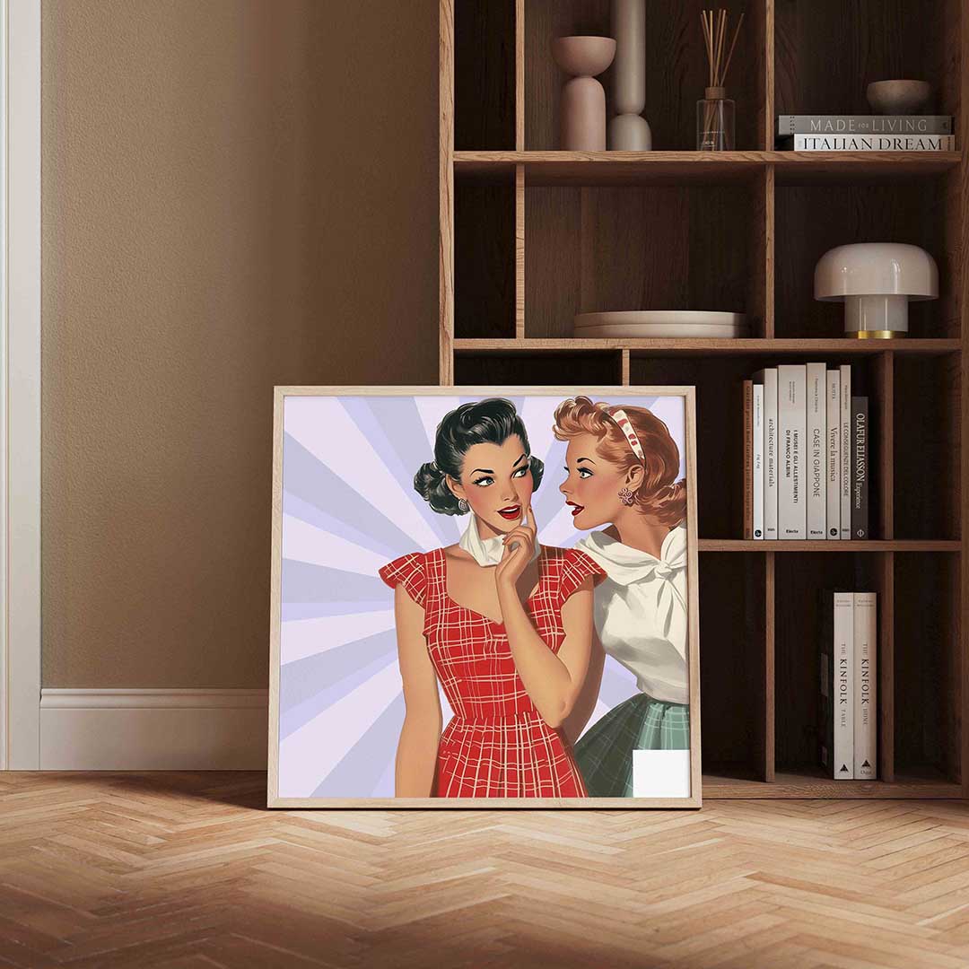 Vintage dames Poster