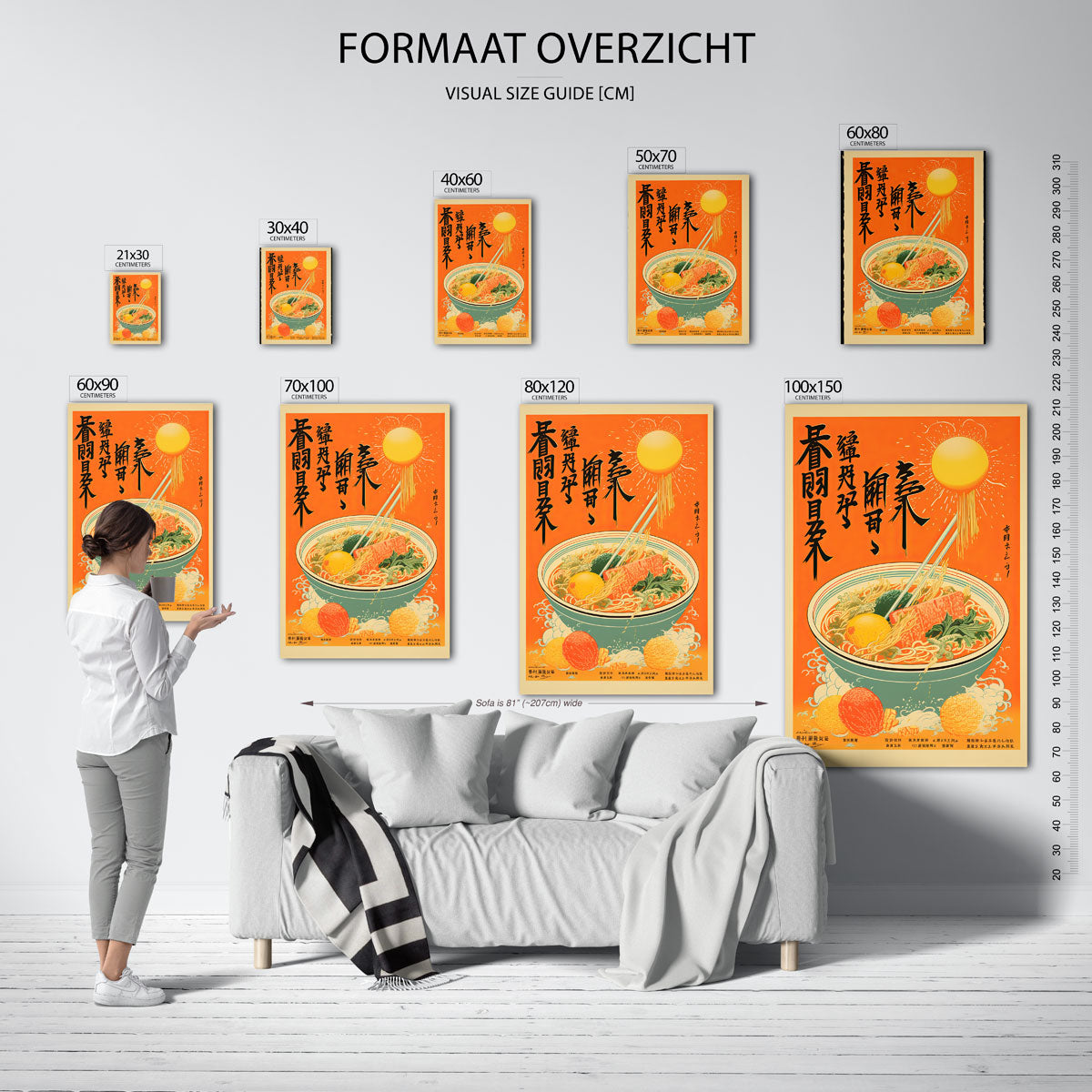 Ramen en zon Poster